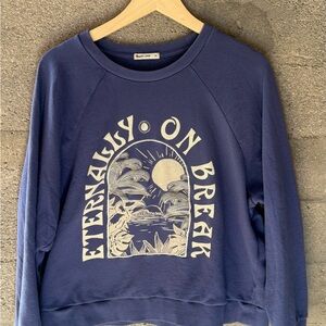 Marine Layer Navy Graphic Sweatshirt